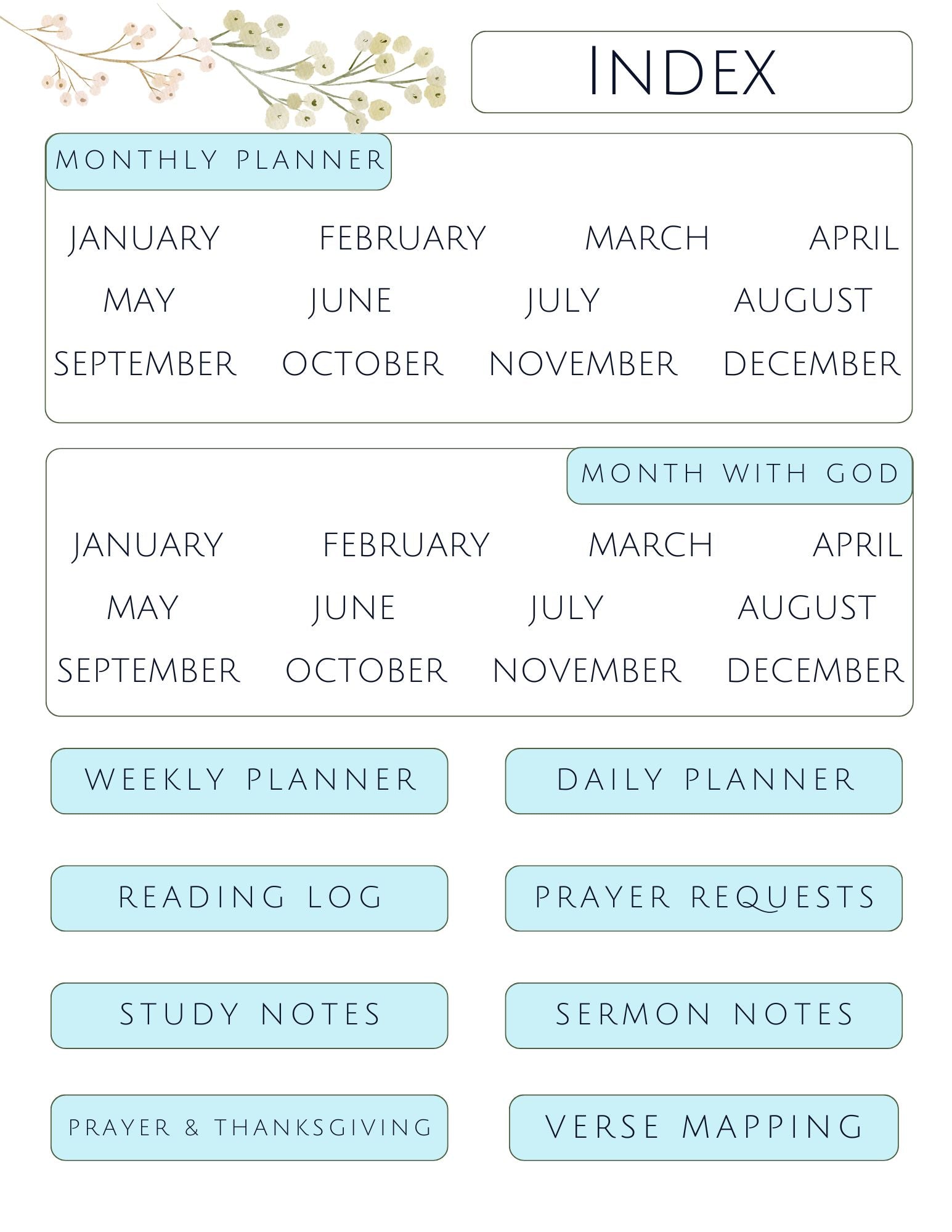 Ocean Blue Edition Digital Planner