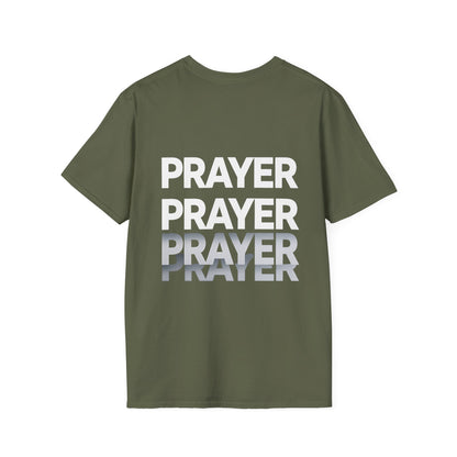 Prayer Repeat T-Shirt | Bold Spiritual Graphic Tee Gift