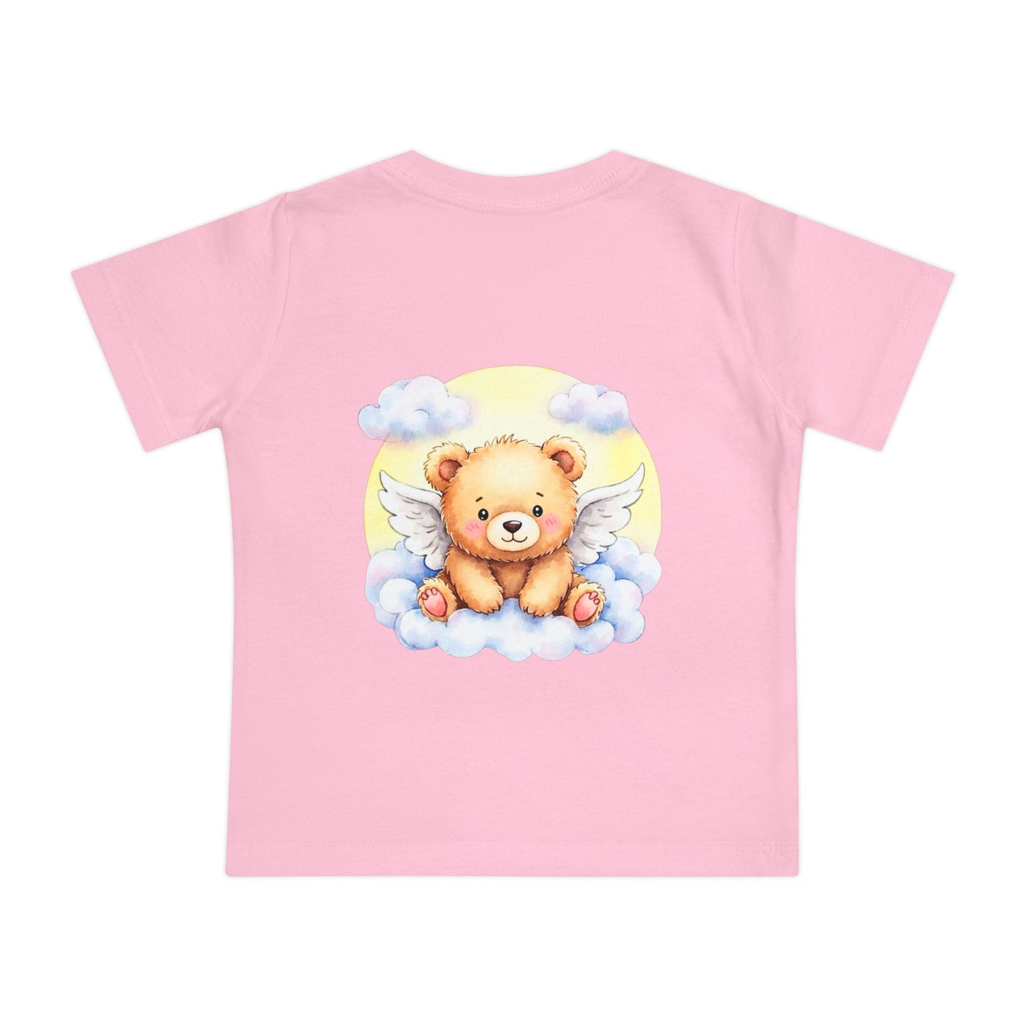Baby T-Shirt — "God's Little Angel" Cute Winged Bear Personalized Tee