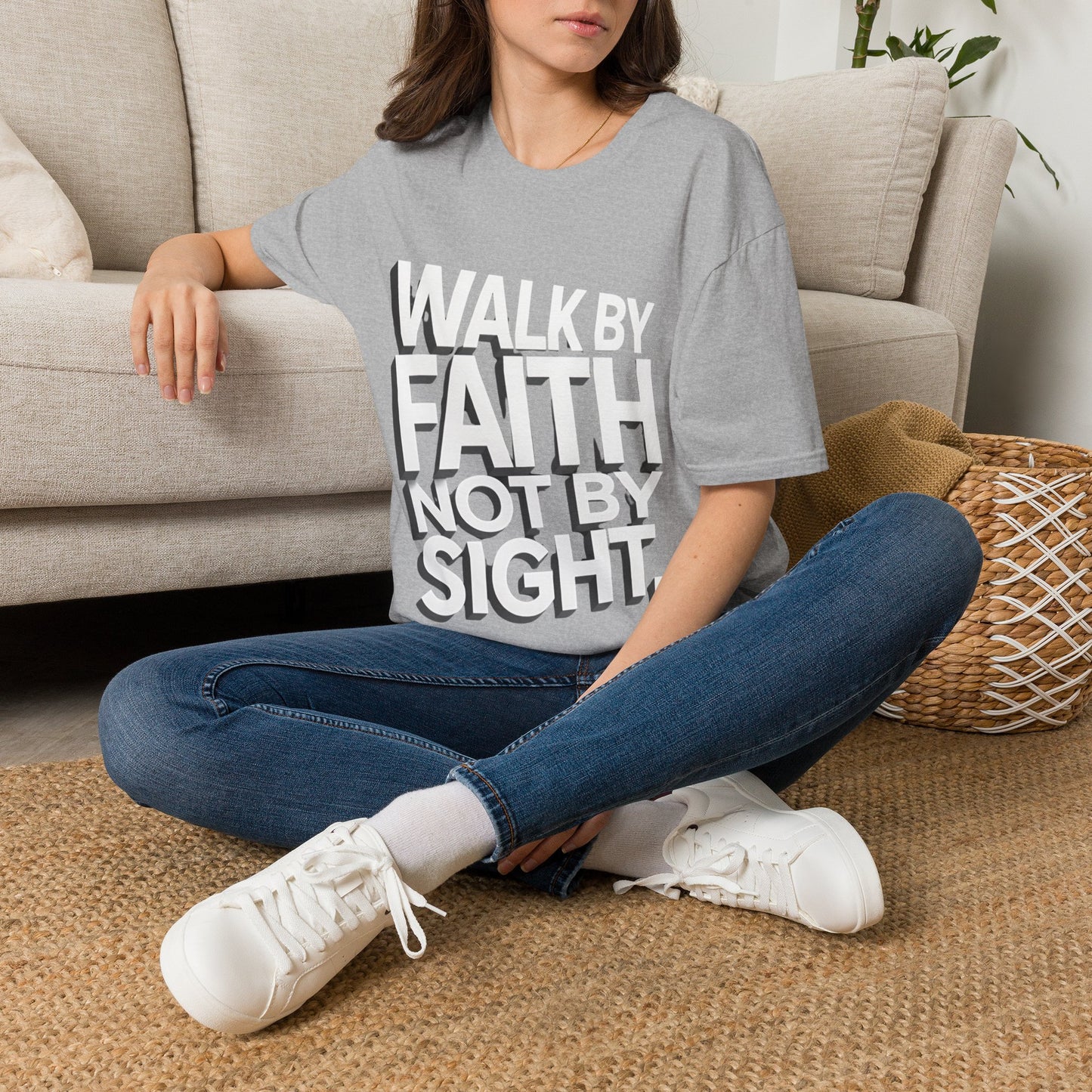 Walk By Faith T-Shirt — Womens/Mens Faith Graphic Tee