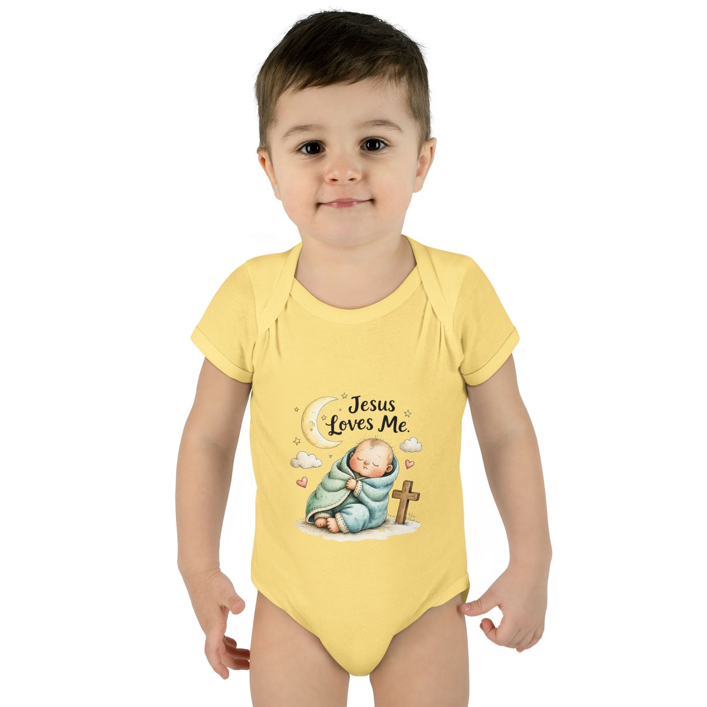Jesus Loves Me Baby Bodysuit - Infant Christian Onesie for Newborns