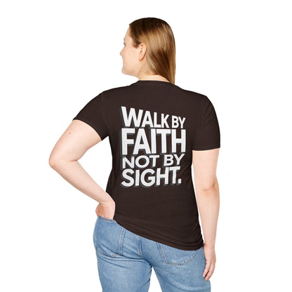 Walk By Faith T-Shirt — Womens/Mens Faith Graphic Tee