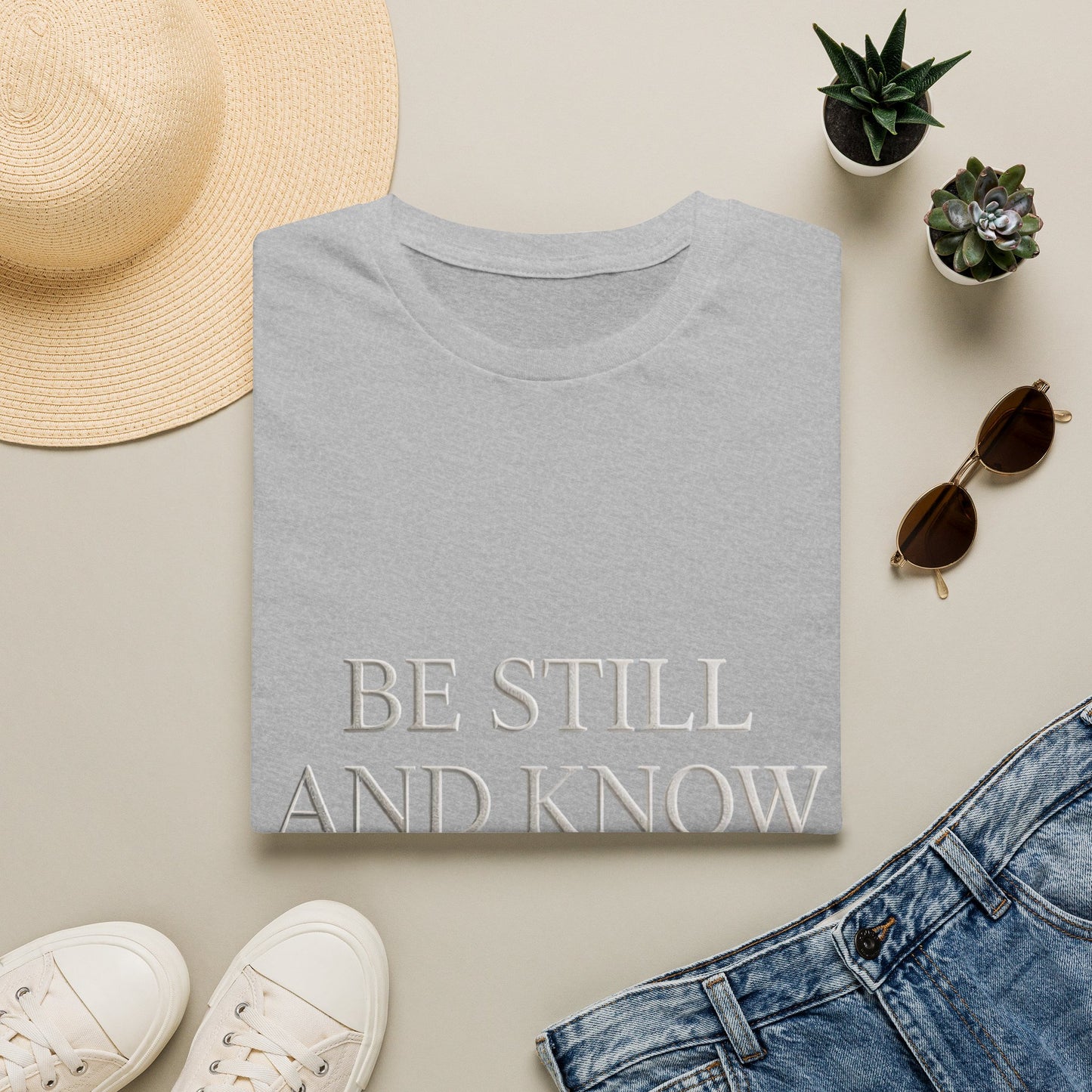 Be Still and Know T-Shirt — Inspirational Christian Faith Tee
