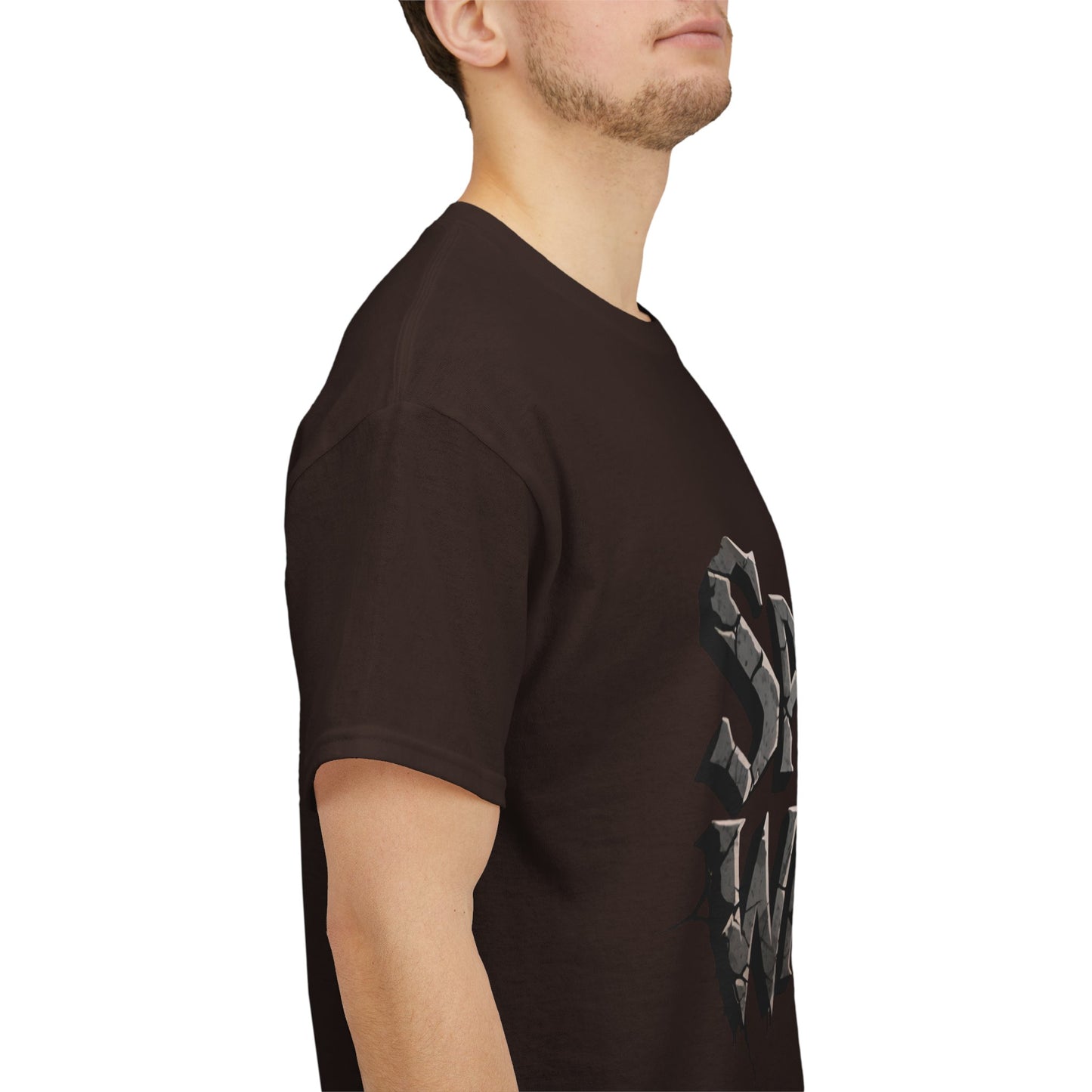 Spiritual Warrior T-Shirt — Gothic Lettering Faith & Strength Tee