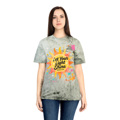 Christian Sunburst Graphic Tee - Let Your Light Shine Unisex T-Shirt