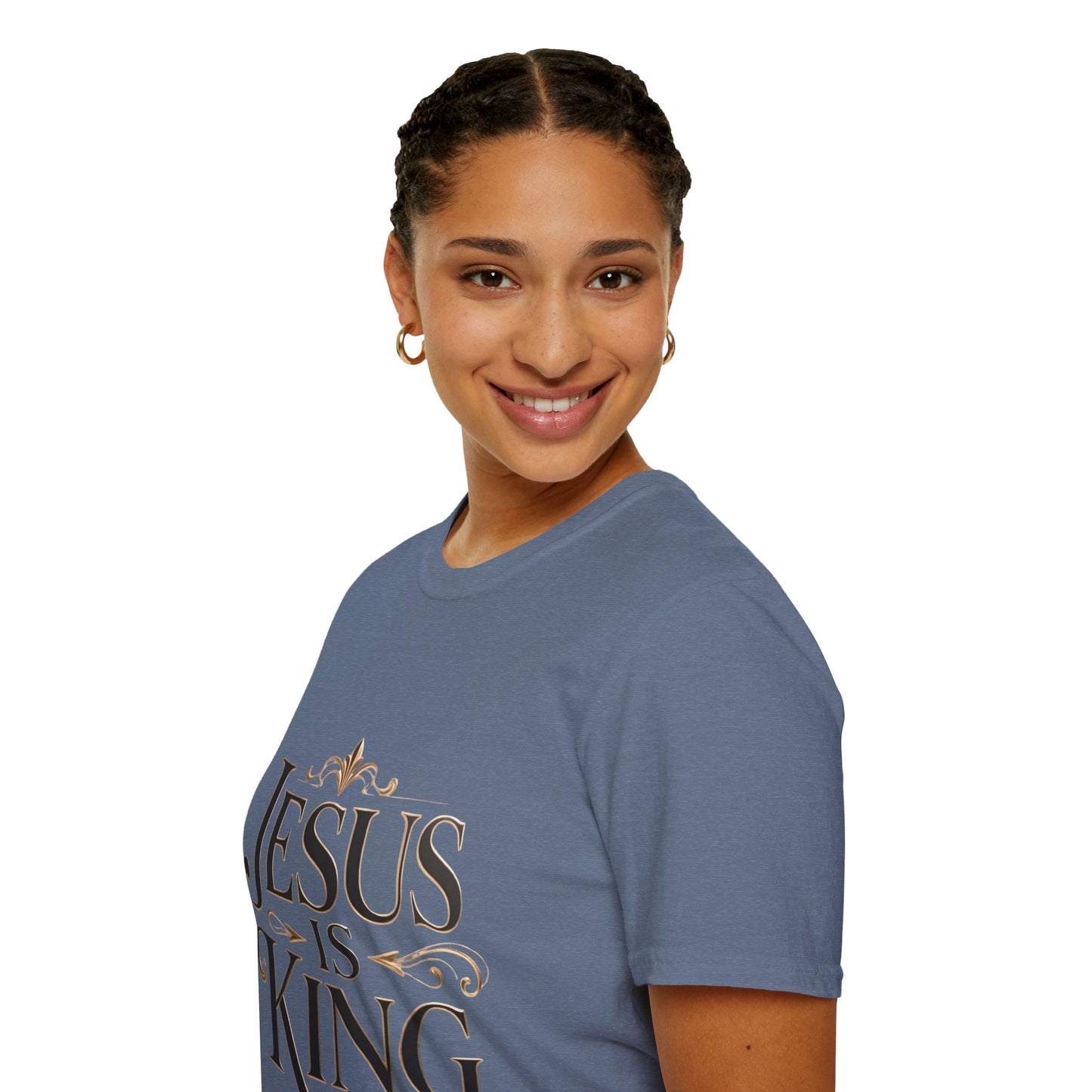 Jesus Is King T-Shirt — Christian Faith Graphic Tee, Inspirational Worship Shirt