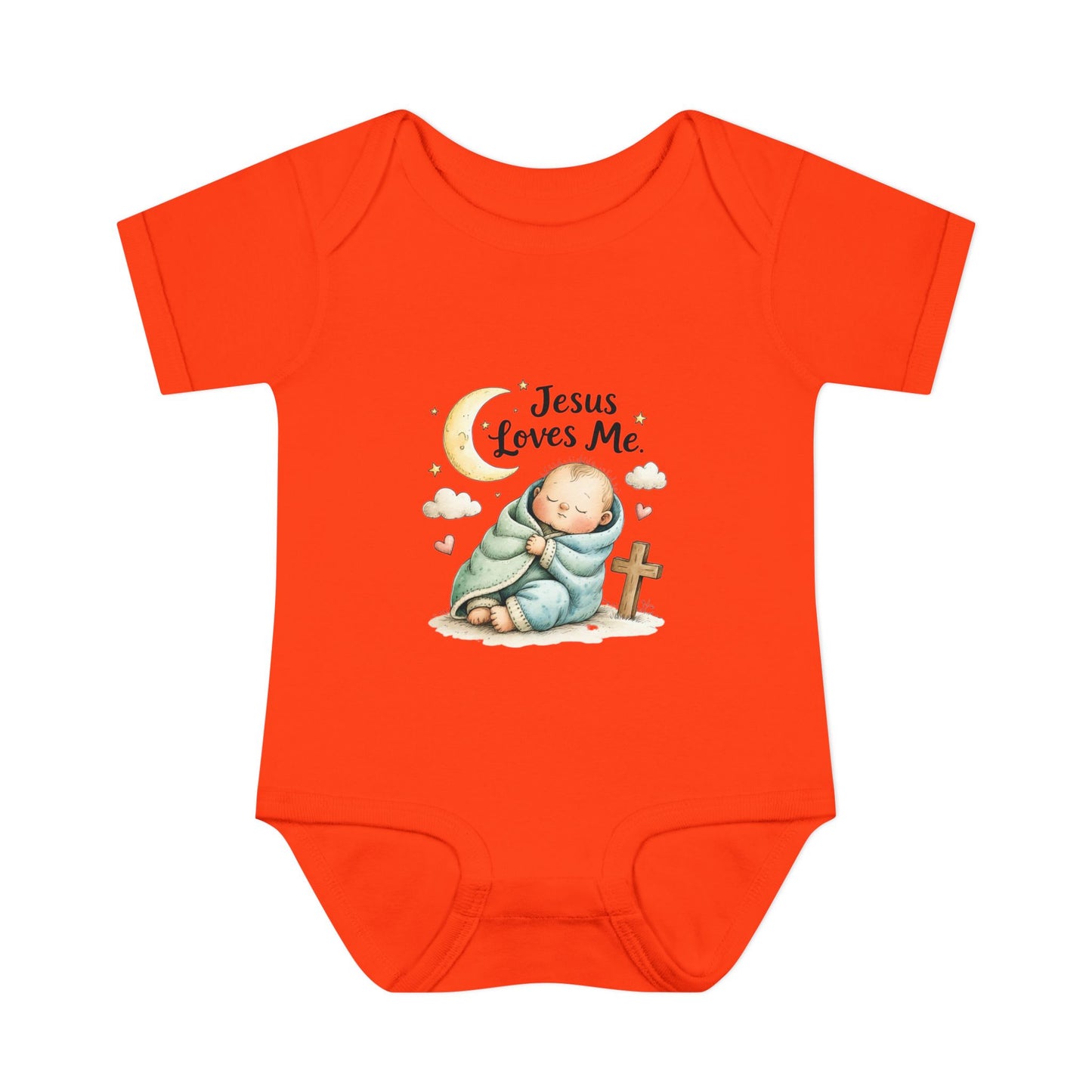 Jesus Loves Me Baby Bodysuit - Infant Christian Onesie for Newborns