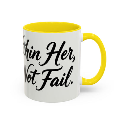 Inspirational Script Coffee Mug — "Strength Lives in Small, Steady Moments" (11/15 oz)