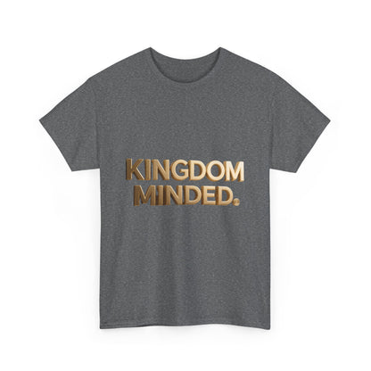 Faith & Focus Tee — Gold Typography Cotton Shirt
