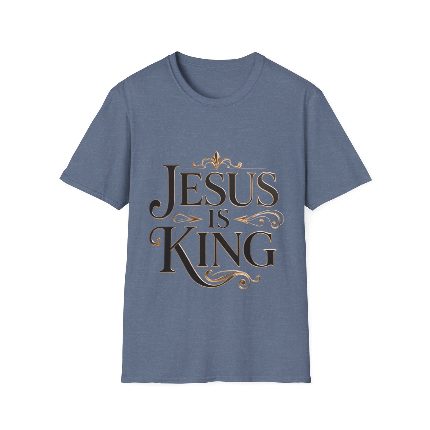 Jesus Is King T-Shirt — Christian Faith Graphic Tee, Inspirational Worship Shirt