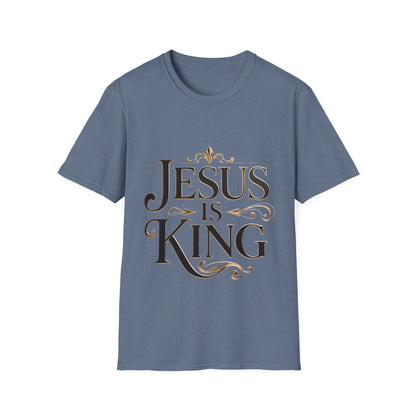 Jesus Is King T-Shirt — Christian Faith Graphic Tee, Inspirational Worship Shirt