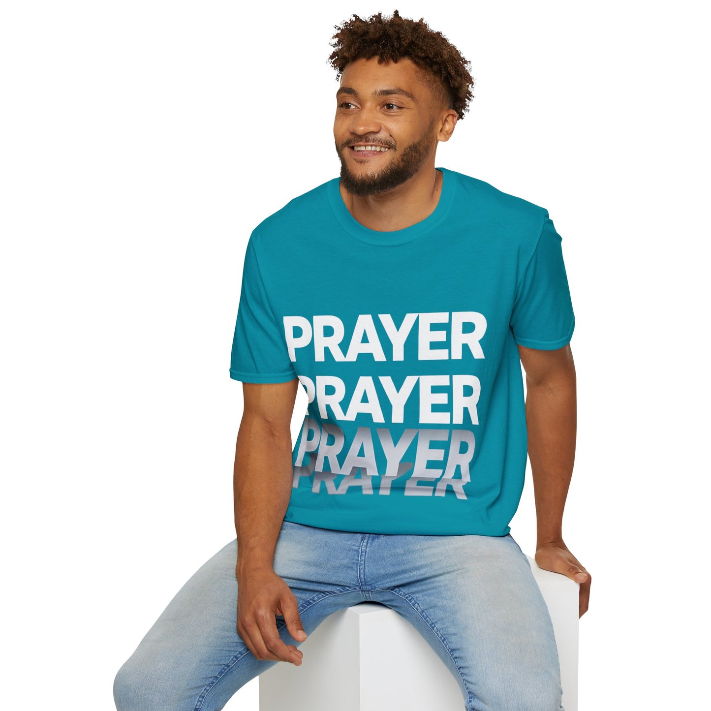 Prayer Repeat T-Shirt | Bold Spiritual Graphic Tee Gift