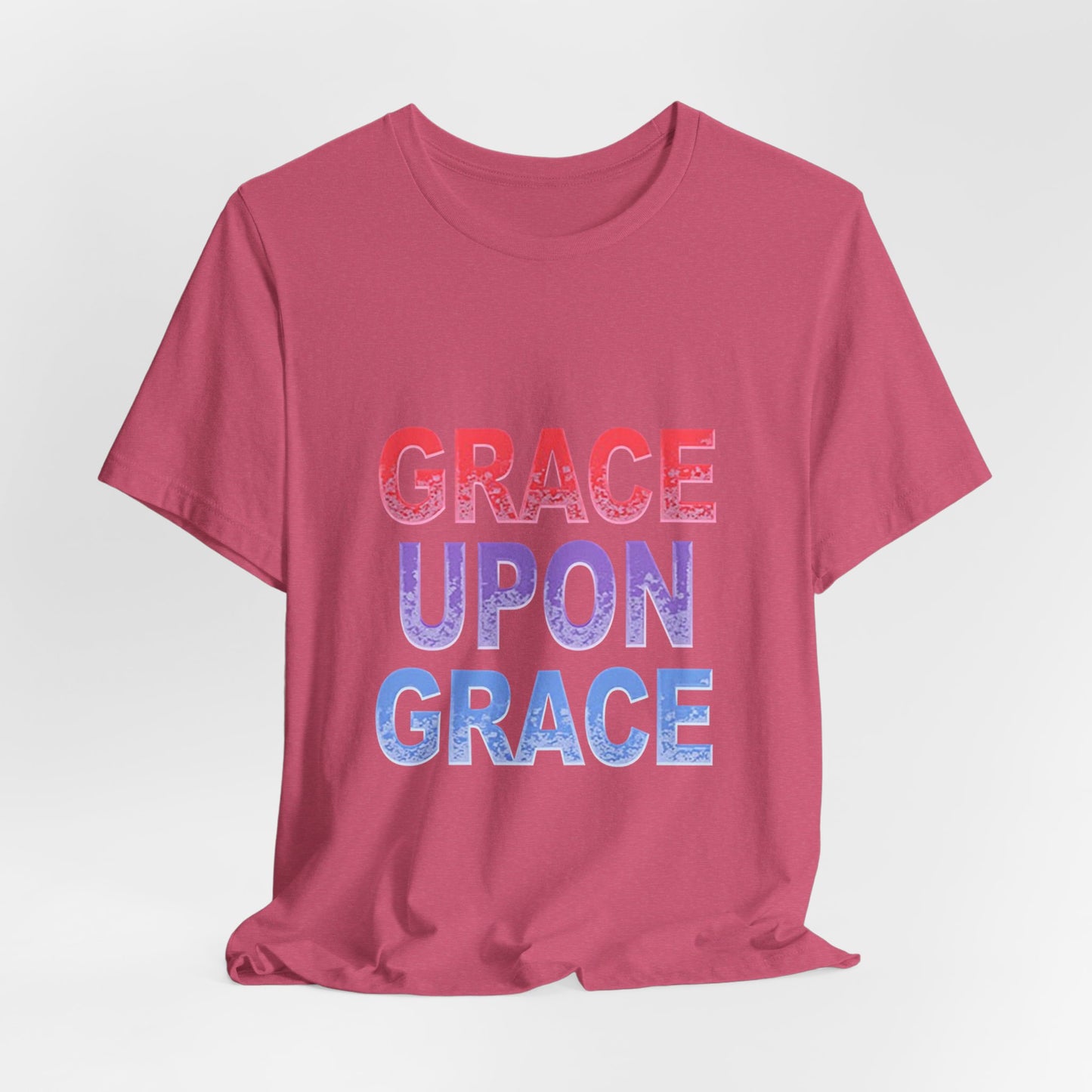 Inspirational Grace Upon Grace Shirt | Christian Typography Tee | Thoughtful Gift Idea
