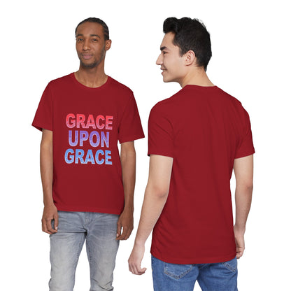 Inspirational Grace Upon Grace Shirt | Christian Typography Tee | Thoughtful Gift Idea