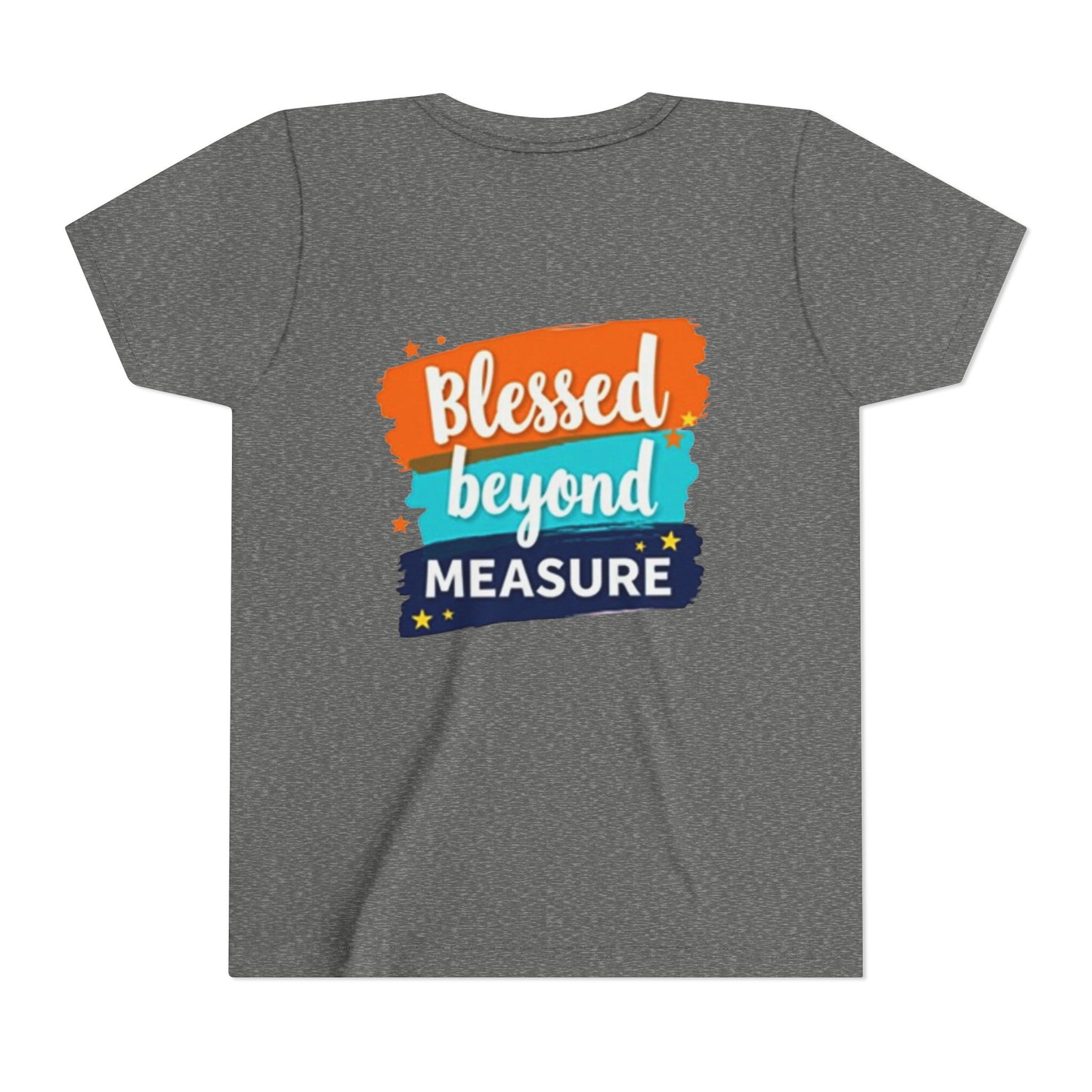 Blessed Beyond Measure Youth Tee | Inspirational Kids Shirt, Faith Design