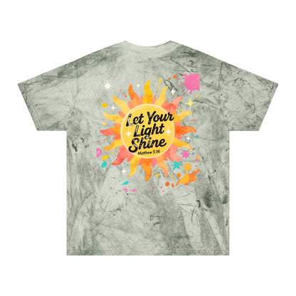 Christian Sunburst Graphic Tee - Let Your Light Shine Unisex T-Shirt