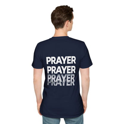 Prayer Repeat T-Shirt | Bold Spiritual Graphic Tee Gift