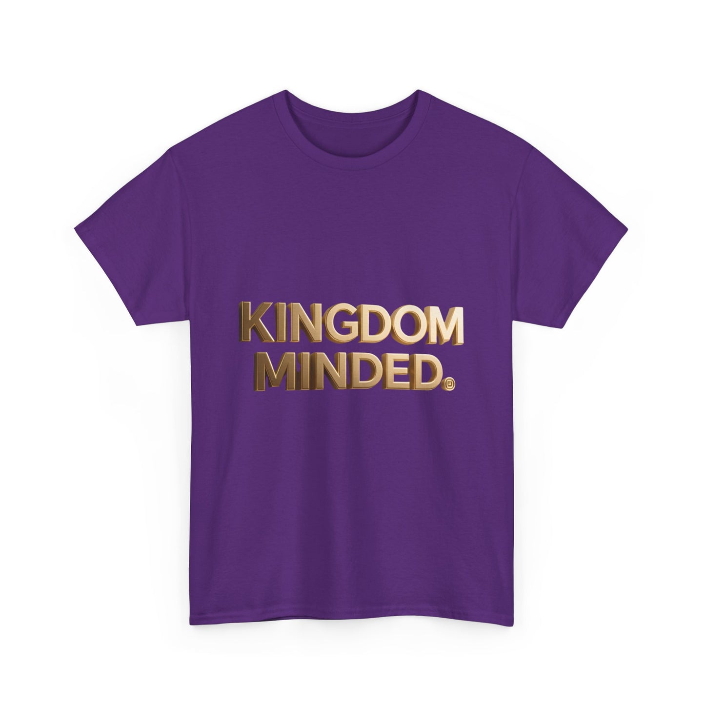Faith & Focus Tee — Gold Typography Cotton Shirt