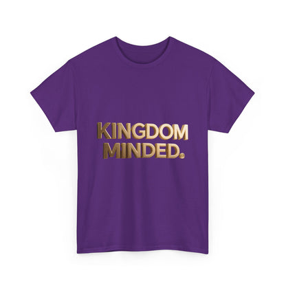 Faith & Focus Tee — Gold Typography Cotton Shirt