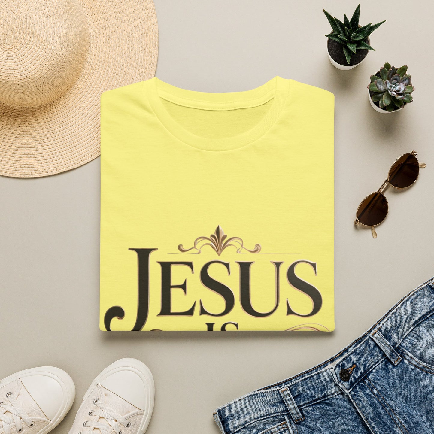 Jesus Is King T-Shirt — Christian Faith Graphic Tee, Inspirational Worship Shirt