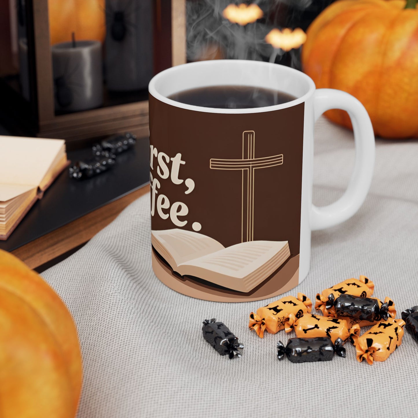 Christ First Then Coffee mug | Christian faith coffee mug, scripture morning cup