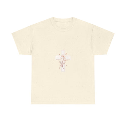 Floral Cross Tee — Delicate Bloom Christian T-Shirt | Meaningful gifts for teens and adults