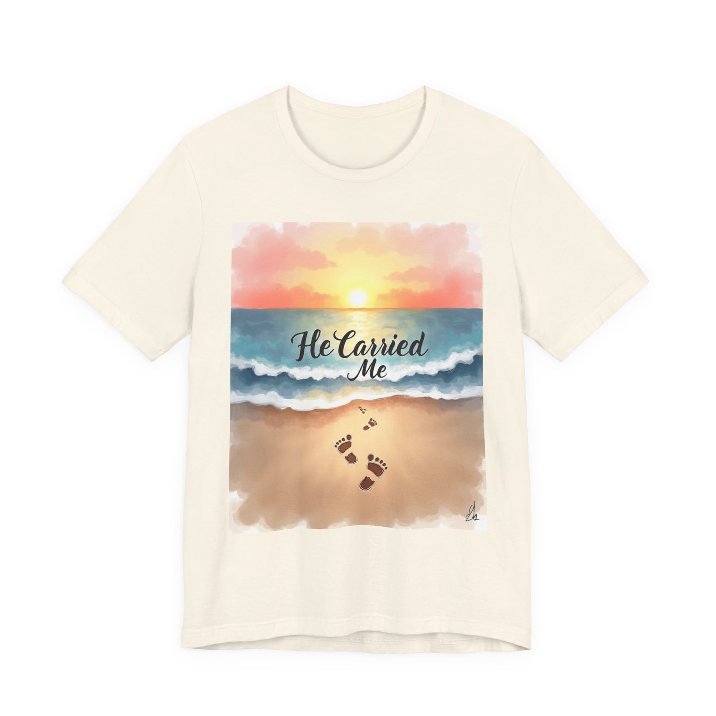 He Carried Me Scripture Tee | Inspirational Christian Faith Shirt