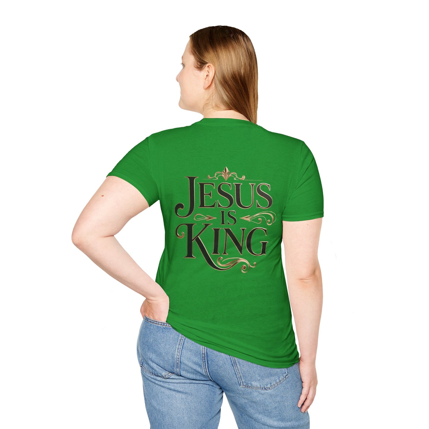 Jesus Is King T-Shirt — Christian Faith Graphic Tee, Inspirational Worship Shirt