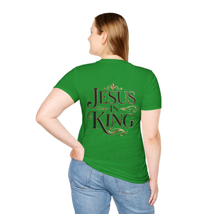 Jesus Is King T-Shirt — Christian Faith Graphic Tee, Inspirational Worship Shirt