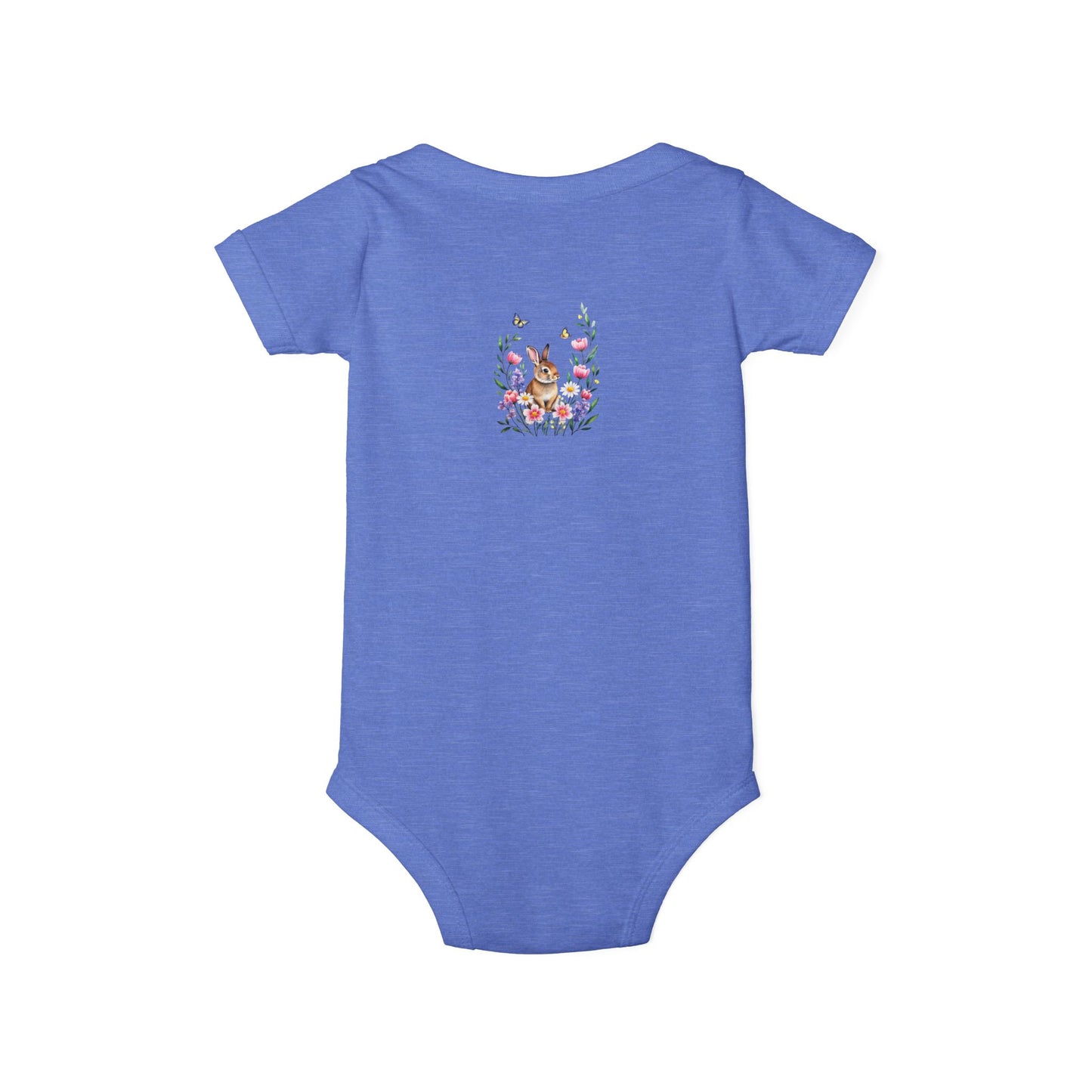Floral Bunny Infant One-Piece Bodysuit