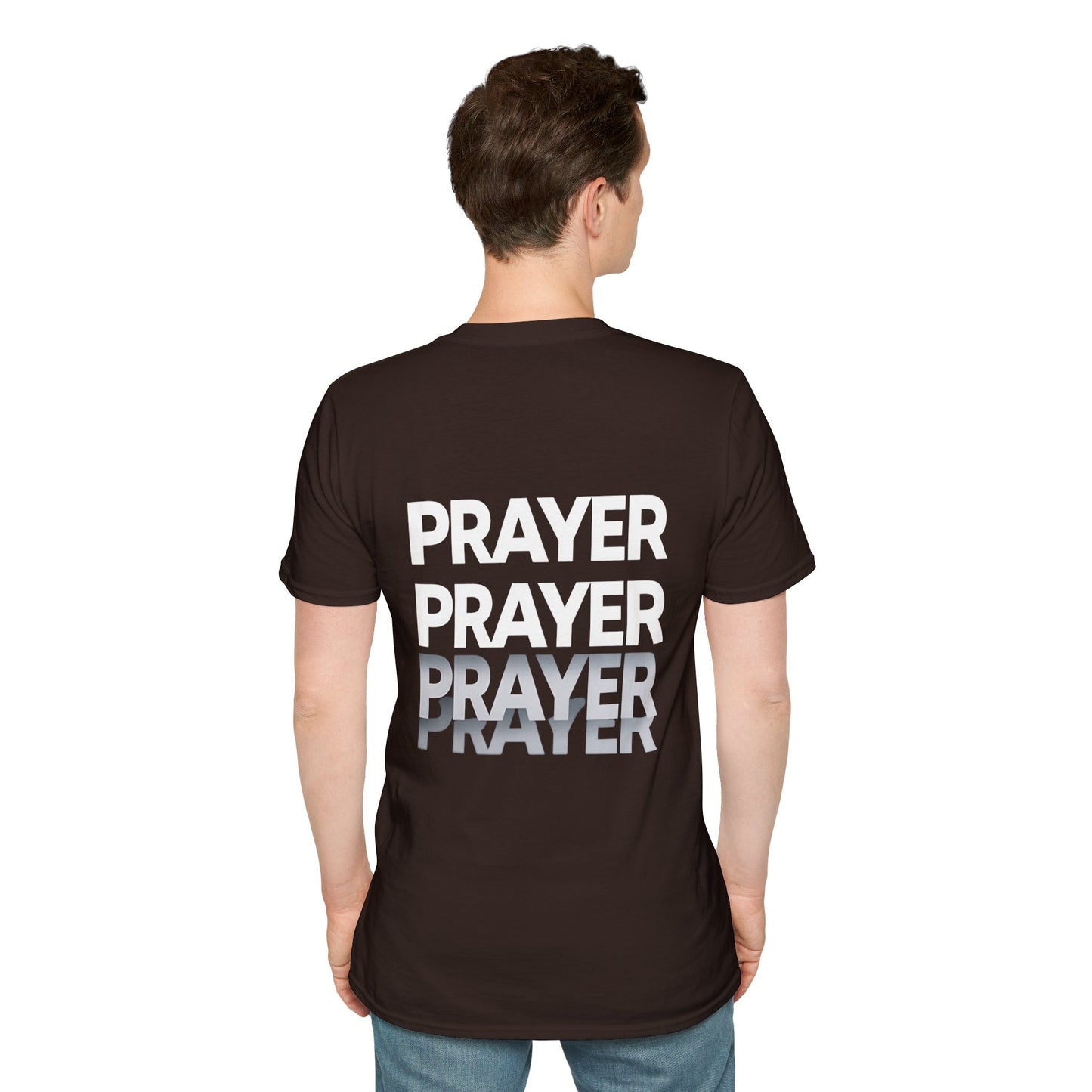 Prayer Repeat T-Shirt | Bold Spiritual Graphic Tee Gift