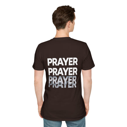Prayer Repeat T-Shirt | Bold Spiritual Graphic Tee Gift