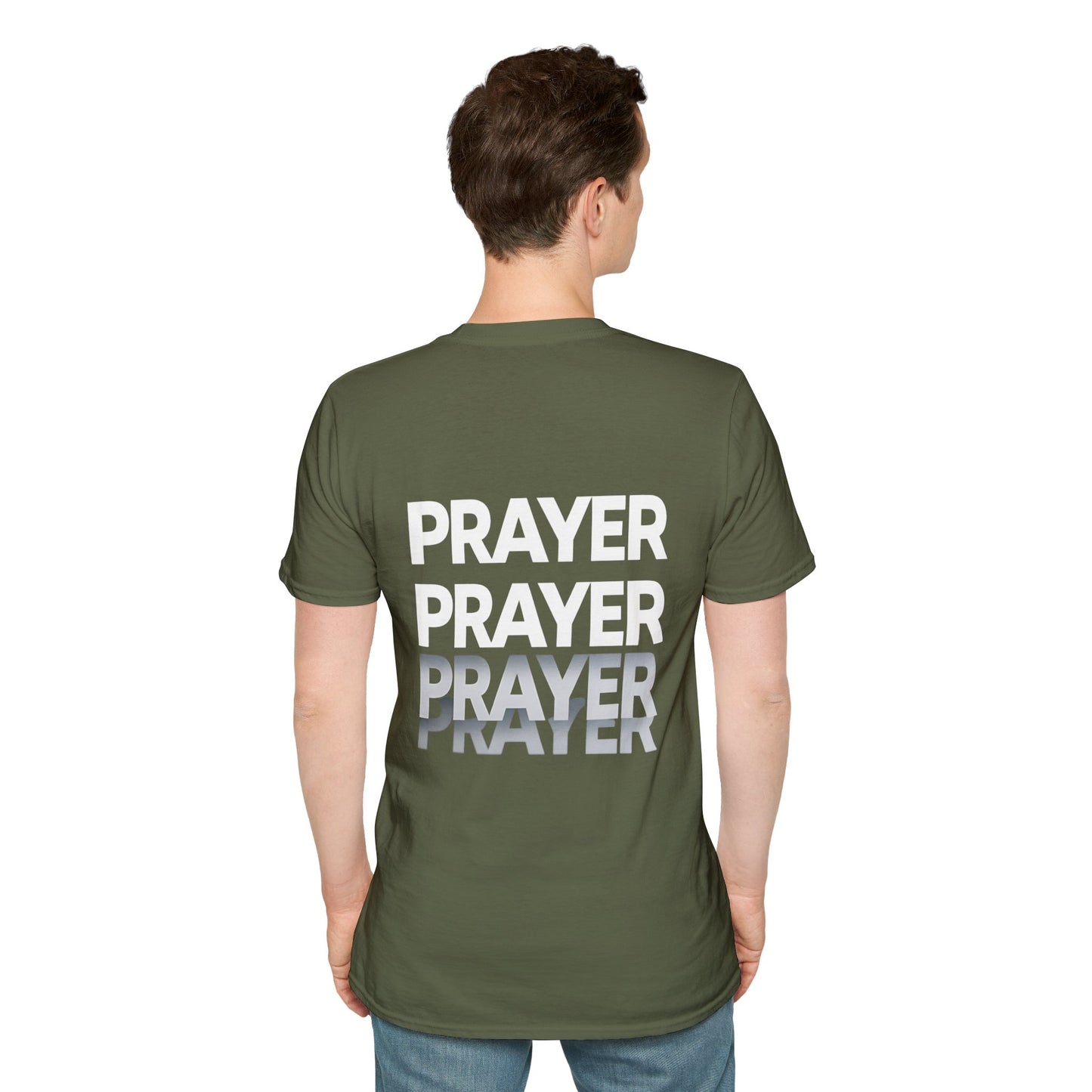 Prayer Repeat T-Shirt | Bold Spiritual Graphic Tee Gift