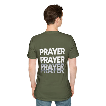 Prayer Repeat T-Shirt | Bold Spiritual Graphic Tee Gift