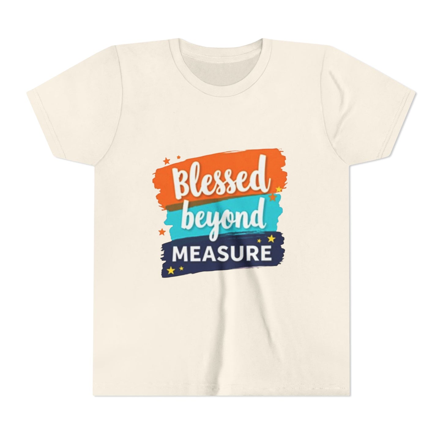 Blessed Beyond Measure Youth Tee | Inspirational Kids Shirt, Faith Design