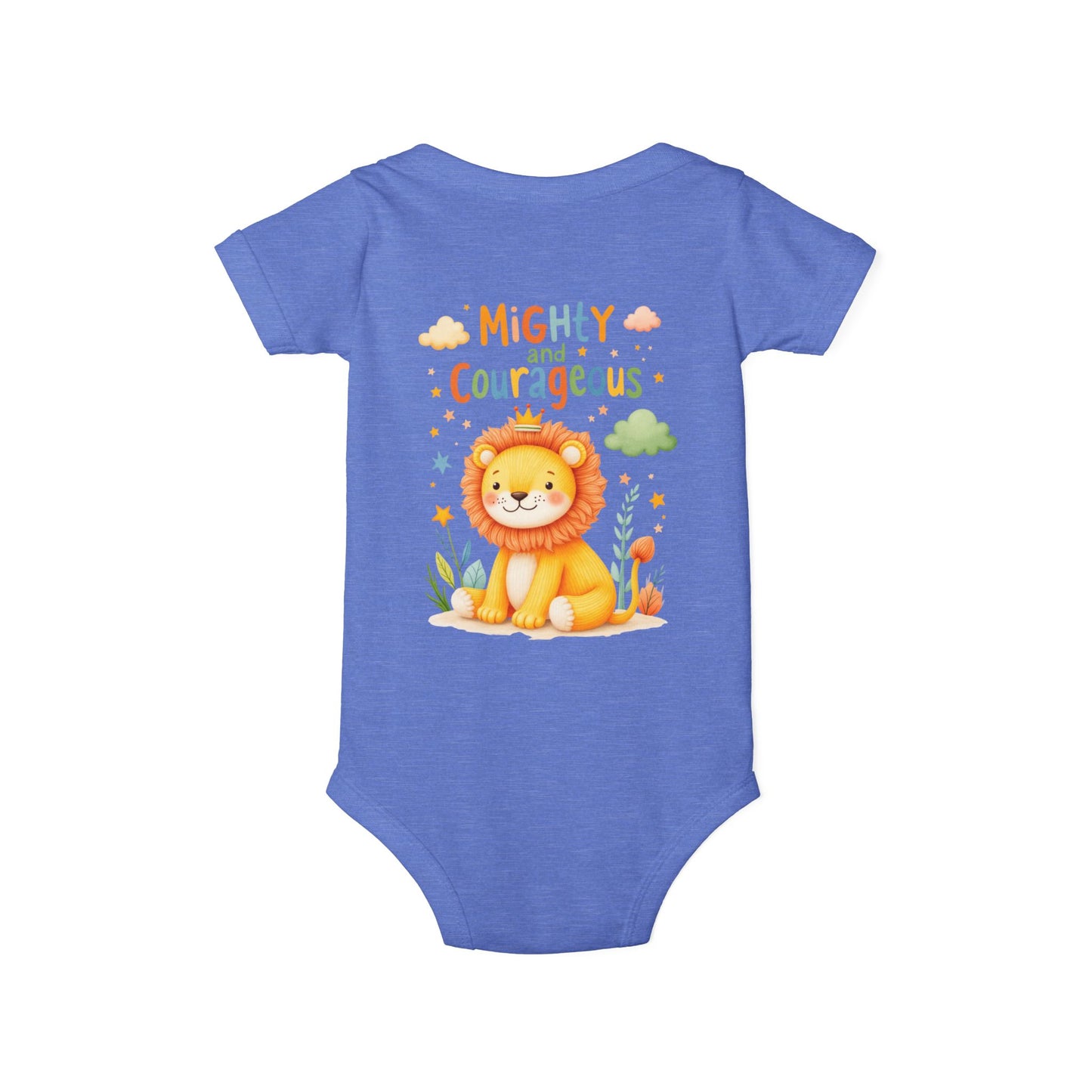 Mighty and Courageous Lion Infant One‑Piece Bodysuit | Perfect Gift for Baby Showers | Birthday Gifts