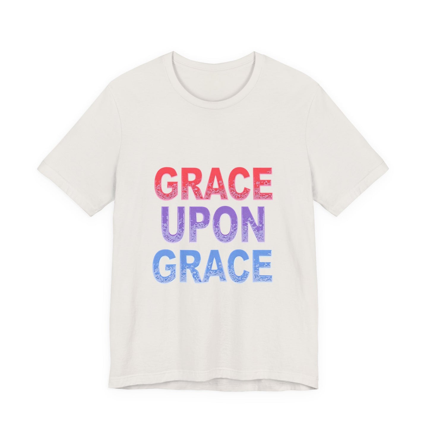 Inspirational Grace Upon Grace Shirt | Christian Typography Tee | Thoughtful Gift Idea