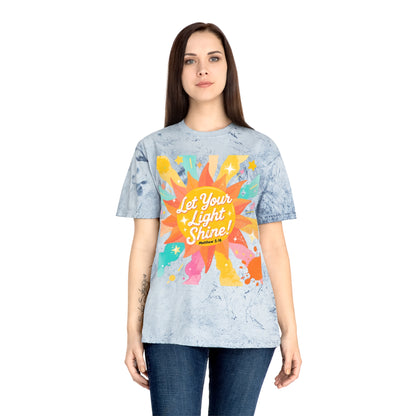 Let Your Light Shine T-Shirt — Retro Sunshine Graphic Tee (Matthew 5:16)