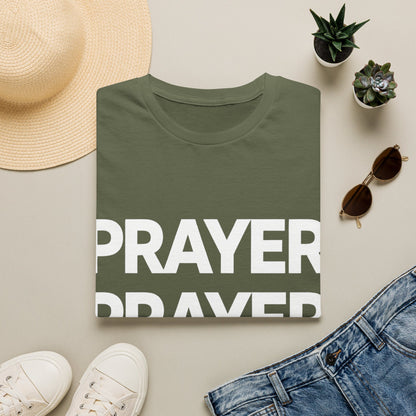 Prayer Repeat T-Shirt | Bold Spiritual Graphic Tee Gift