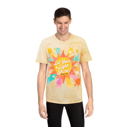 Let Your Light Shine T-Shirt — Retro Sunshine Graphic Tee (Matthew 5:16)