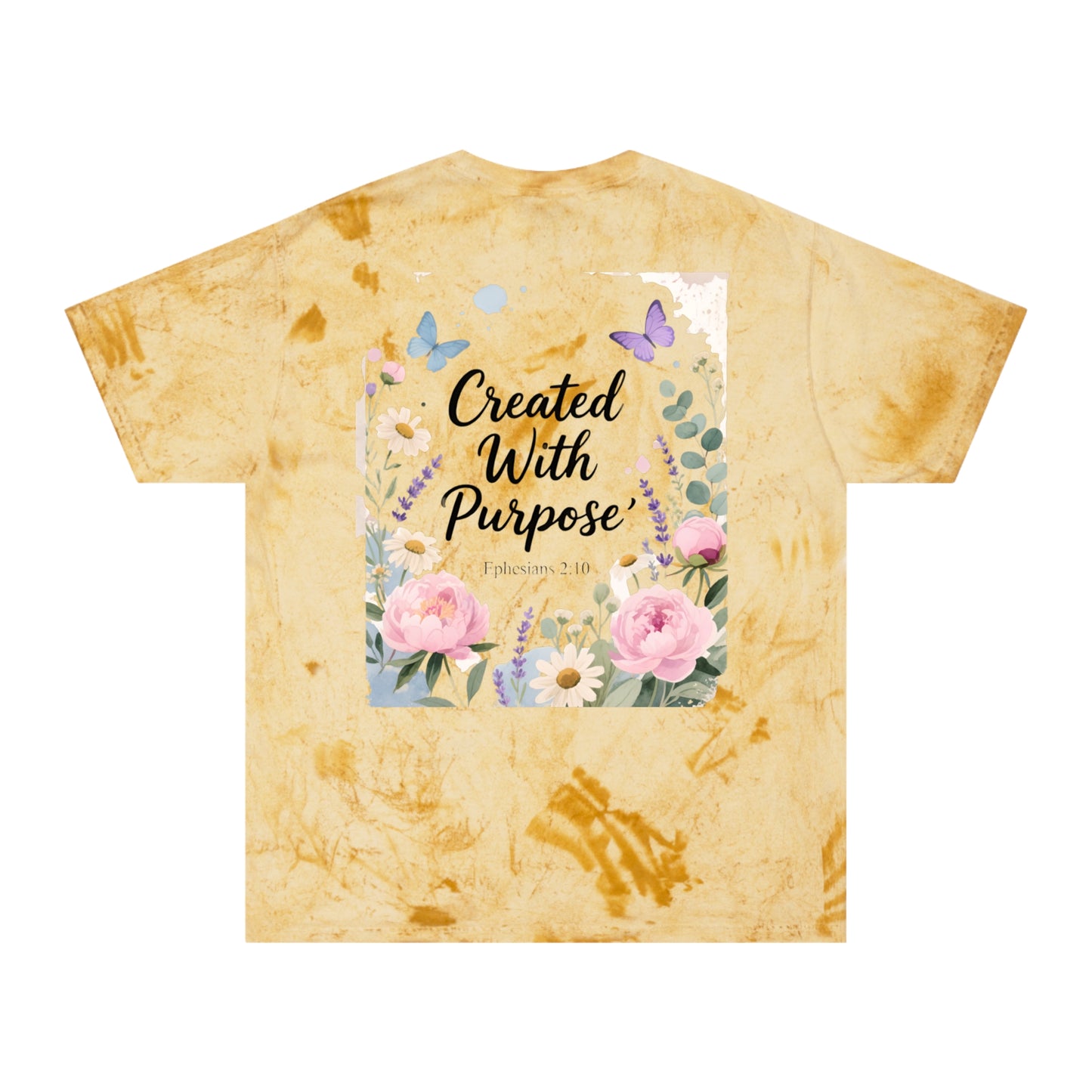 Created With Purpose Floral T‑Shirt Meaningful Gifts