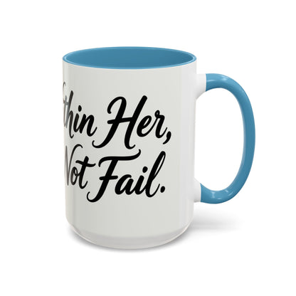 Inspirational Script Coffee Mug — "Strength Lives in Small, Steady Moments" (11/15 oz)