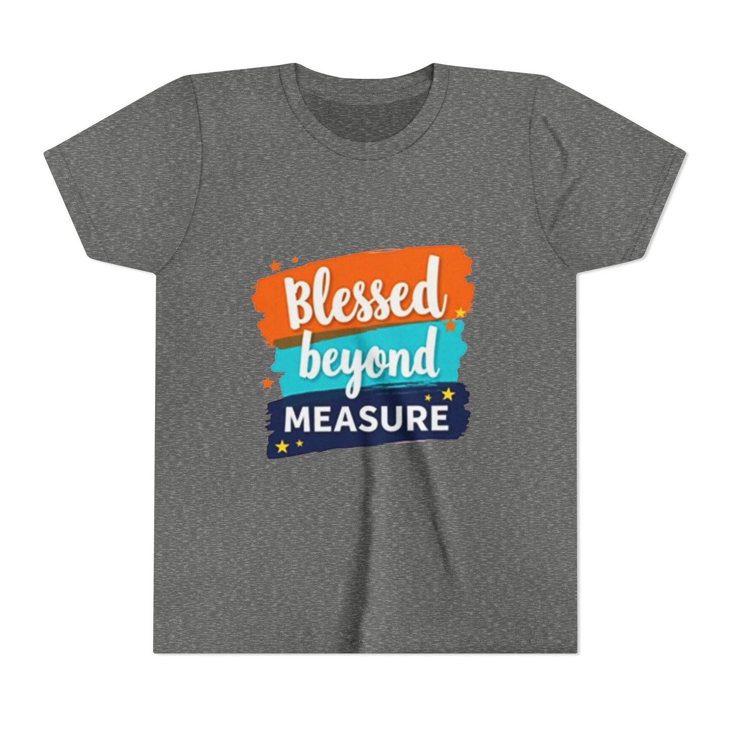 Blessed Beyond Measure Youth Tee | Inspirational Kids Shirt, Faith Design