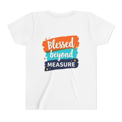 Blessed Beyond Measure Youth Tee | Inspirational Kids Shirt, Faith Design