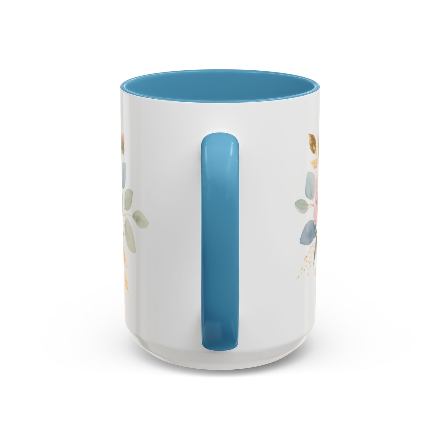 Grace Upon Grace Floral Coffee Mug — John 1:16 Scripture Accent Mug