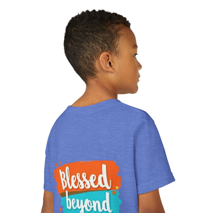 Blessed Beyond Measure Youth Tee | Inspirational Kids Shirt, Faith Design