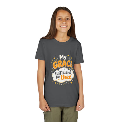 Grace thee Youth Tee | Kids Christian Shirt, Inspirational Cloud Design
