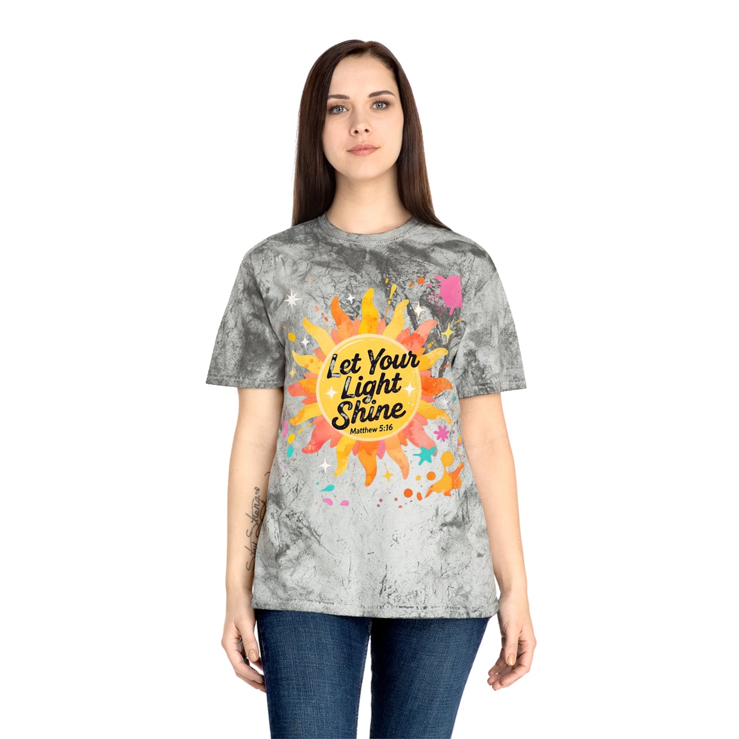 Christian Sunburst Graphic Tee - Let Your Light Shine Unisex T-Shirt