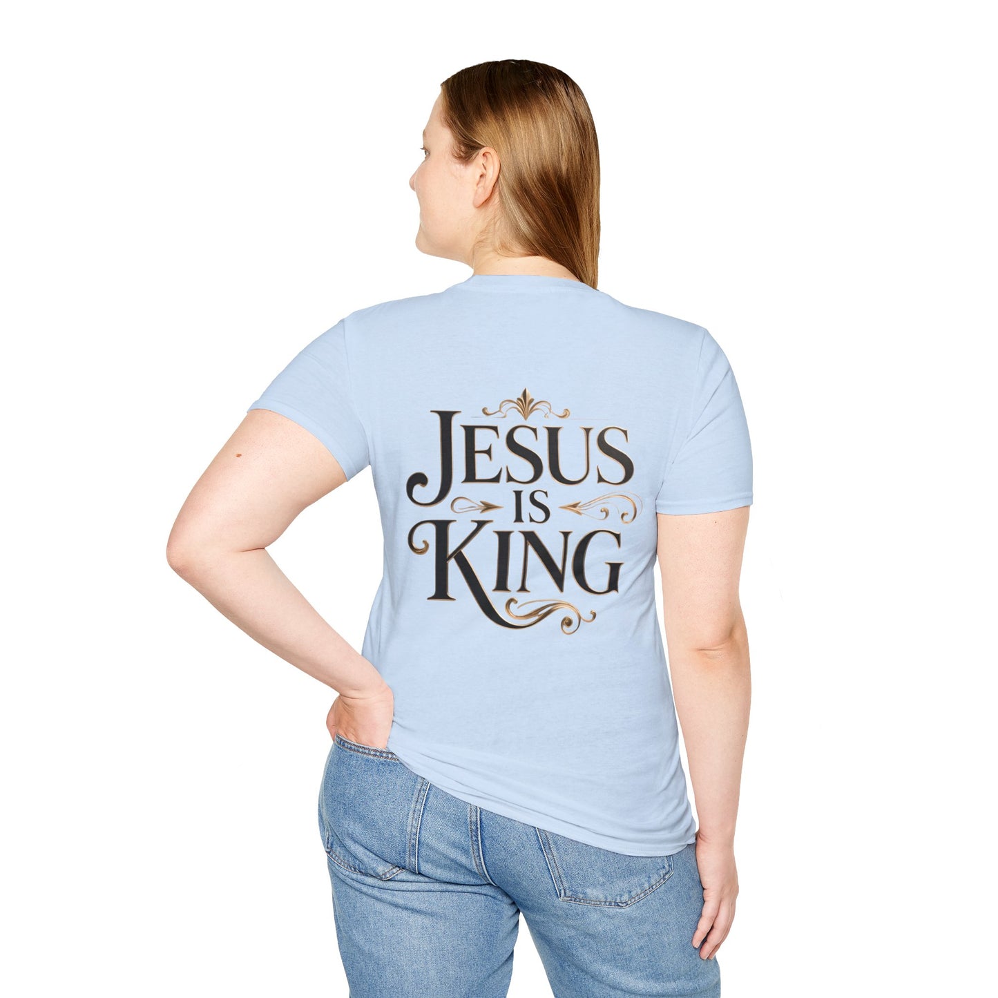 Jesus Is King T-Shirt — Christian Faith Graphic Tee, Inspirational Worship Shirt