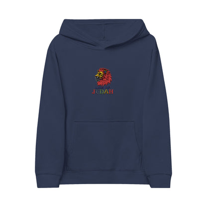 Kids Hoodie - Embroidered 'Lion of Judah' Colorful Lion Design